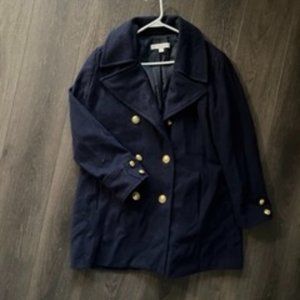 New York and Company Navy Peacoat - Size L